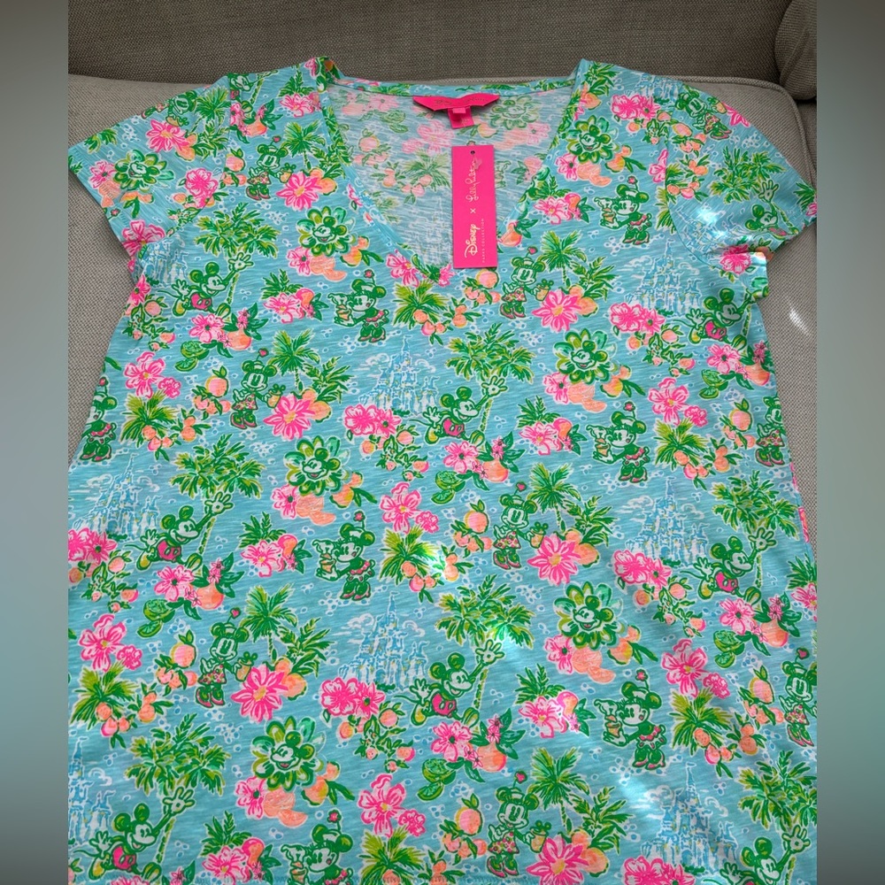 Lilly Pulitzer Disney Etta tshirt size LARGE NWT